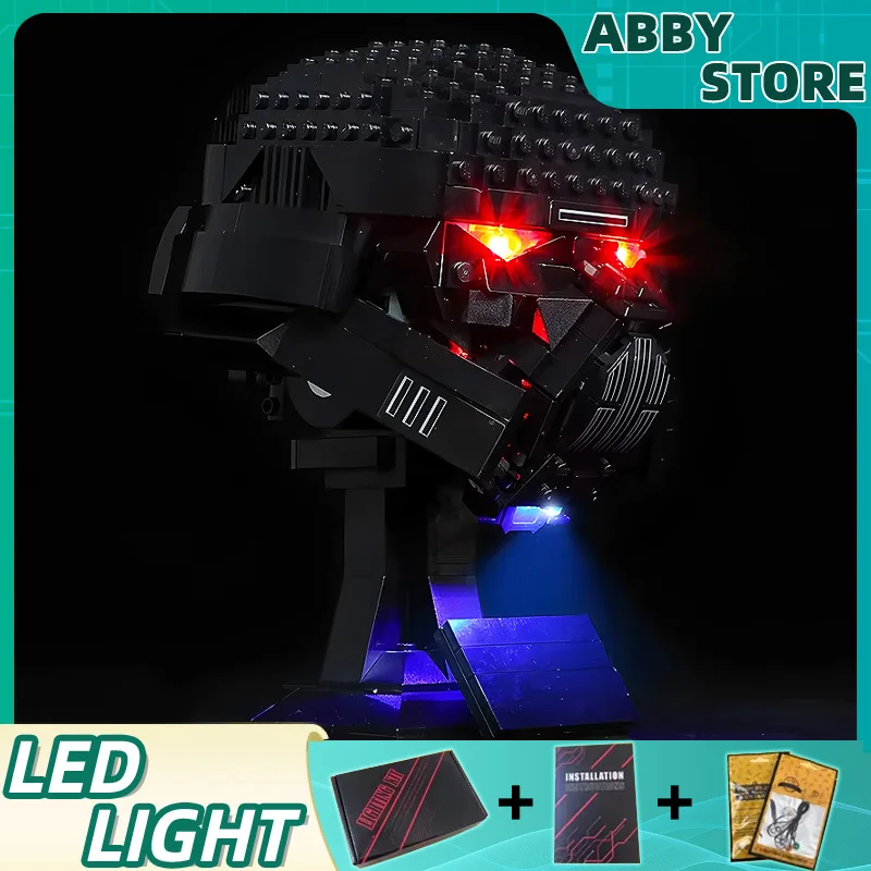 

Комплект светодиодных фонарей своими руками для LEGO 75343, набор строительных блоков для шлема (только светодиодный светильник, без модели блоков)