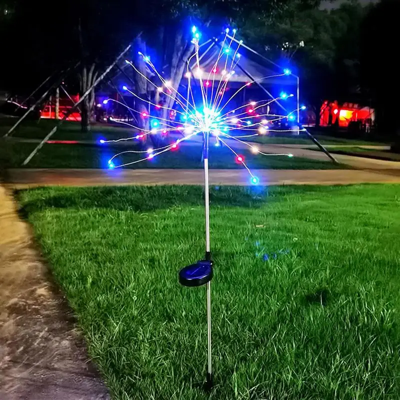 

Outdoor Solar Lights LED Firework Landscape Lamp Colorful Solar Powed Lights Waterproof For Garden Pathway Decor