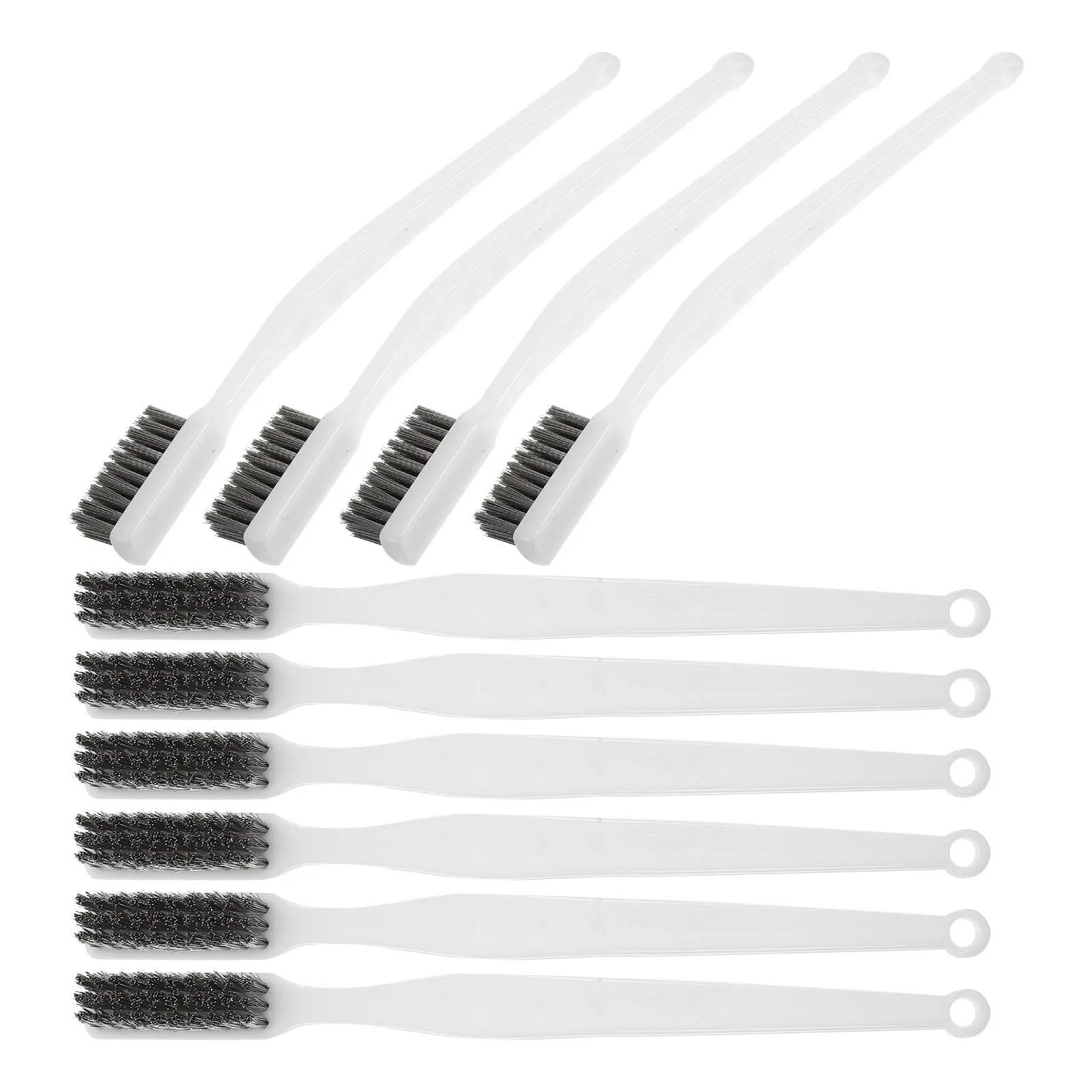 

10Pcs Rust Removal Brush Set Heavy Duty Cleaning Tool with Sturdy Handle for Grills Polishing and Metal Maintenance Work