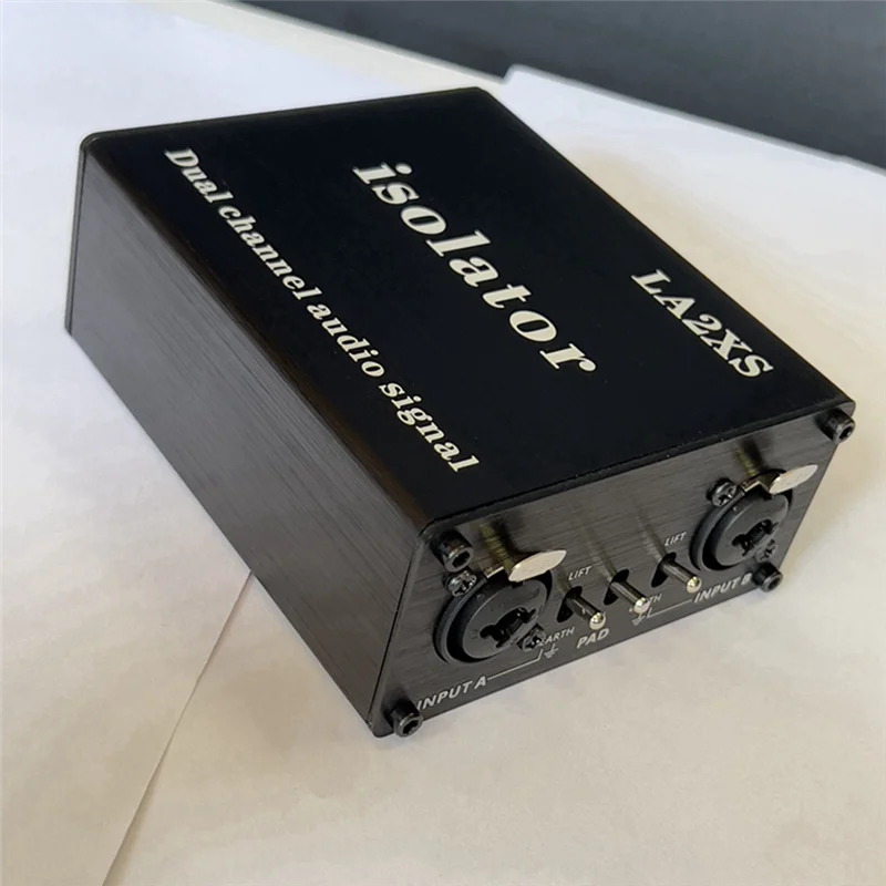 1Pcs Audio Isolator Noise Reduction Filter Eliminates Current Noise Dual-Channel 6.5 XLR Mixer Audio Isolator LA2XS YDH