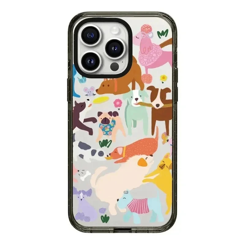 

Magnetic Cartoon Animals Giraffe Pattern iPhone 11 12 13 14 15 Pro Max Protective Case