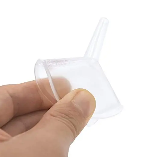 10Pcs Mini Funnels Plastic Small Suit for Essential Oil Bottles Empty Lipgloss Tube Perfume Laboratory Liquid Bottling