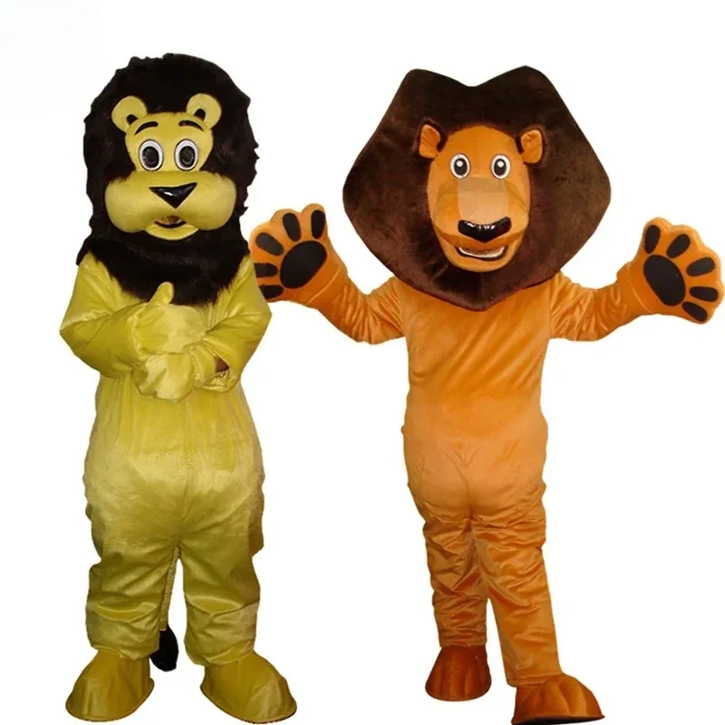 ชุดมาสคอตตุ๊กตาสิงโตการ์ตูน สำหรับงานฮาโลวีน คอสเพลย์ ชุดมาสคอตสิงโตเดินได้ อุปกรณ์ประกอบการแสดง