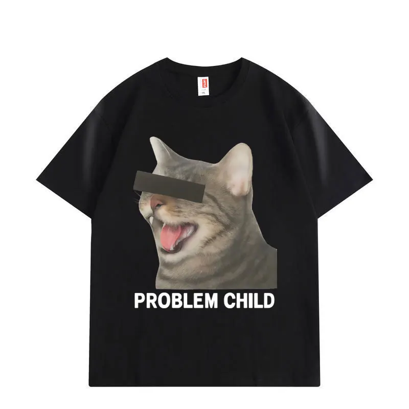 

Funny Cat Gang Meme Graphic T Shirts High Street Trend Fashion Short Sleeve T-shirts Summer Casual Loose Cotton T-shirt Unisex