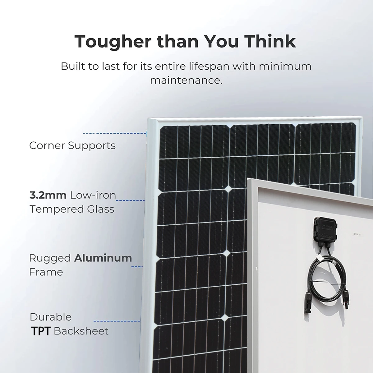 Imagem -02 - Boguang 100w 1000w Módulo de Painel Solar Sistema Solar pv Kit para Varanda Estação de Energia Barco Autocaravana Carro Casa Bateria Carregamento Farm Trailer Camper Marinhapeça Única 100 Watt