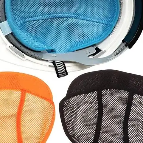 1 Piece Safety Cap Cooling Pad Sweat-absorbing Ventilation Head Protection Adult Helmet Insert Liner Breathable Mesh Sweat Band