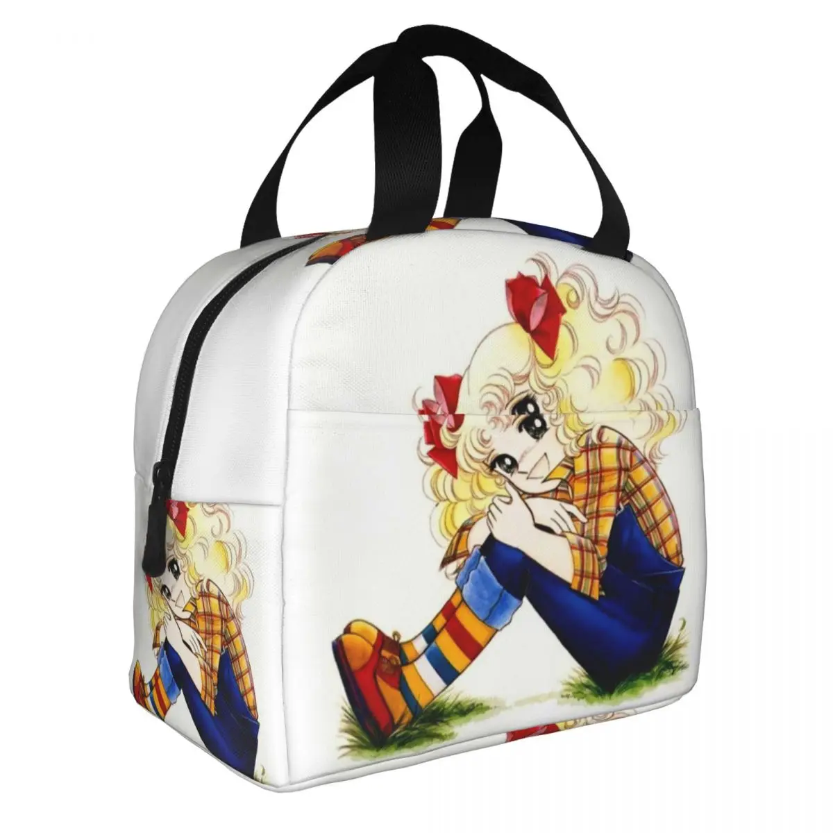 Custom Candy Candy Anime Manga Resuable Lunch Box for Women Waterproof Thermal Cooler Food Insulated Lunch Bag Office Work