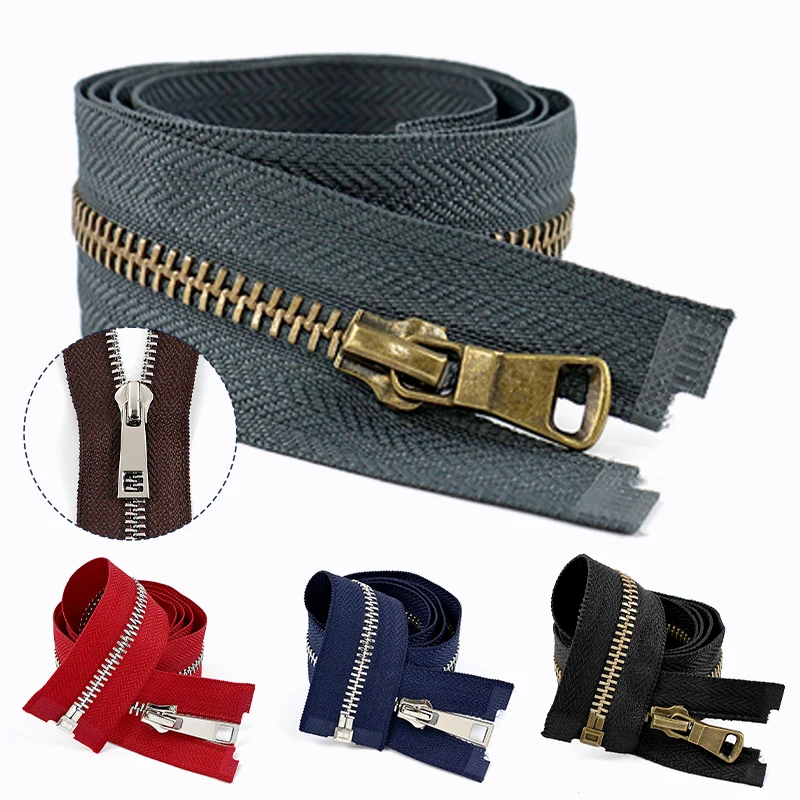 

4/10Pcs 5# 40-80cm Metal Zipper for Bags Jacket Pocket Closure Zippers Garment Zips Repair Kit DIY Clothes Sewing Accessories