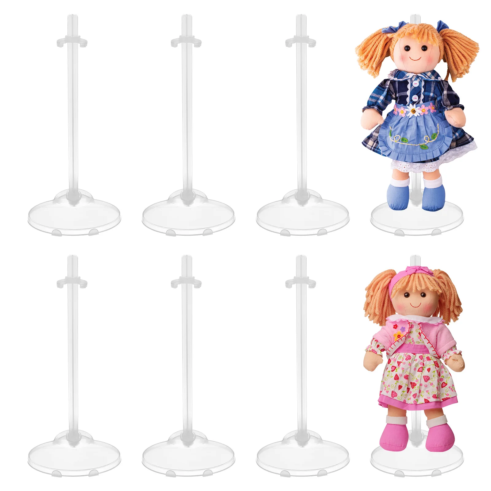 15Pcs Toy Stand Display Racks for Mannequins Babies Model Support Holders Waist Strap Hanging Accessories