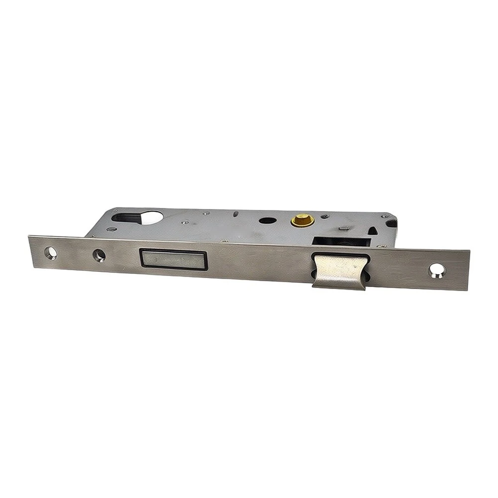 Stainless Steel Lock Body 211mm Silver for Aluminum Doors Resists Wear and Oxidation Long Term Use in Diverse Environments
