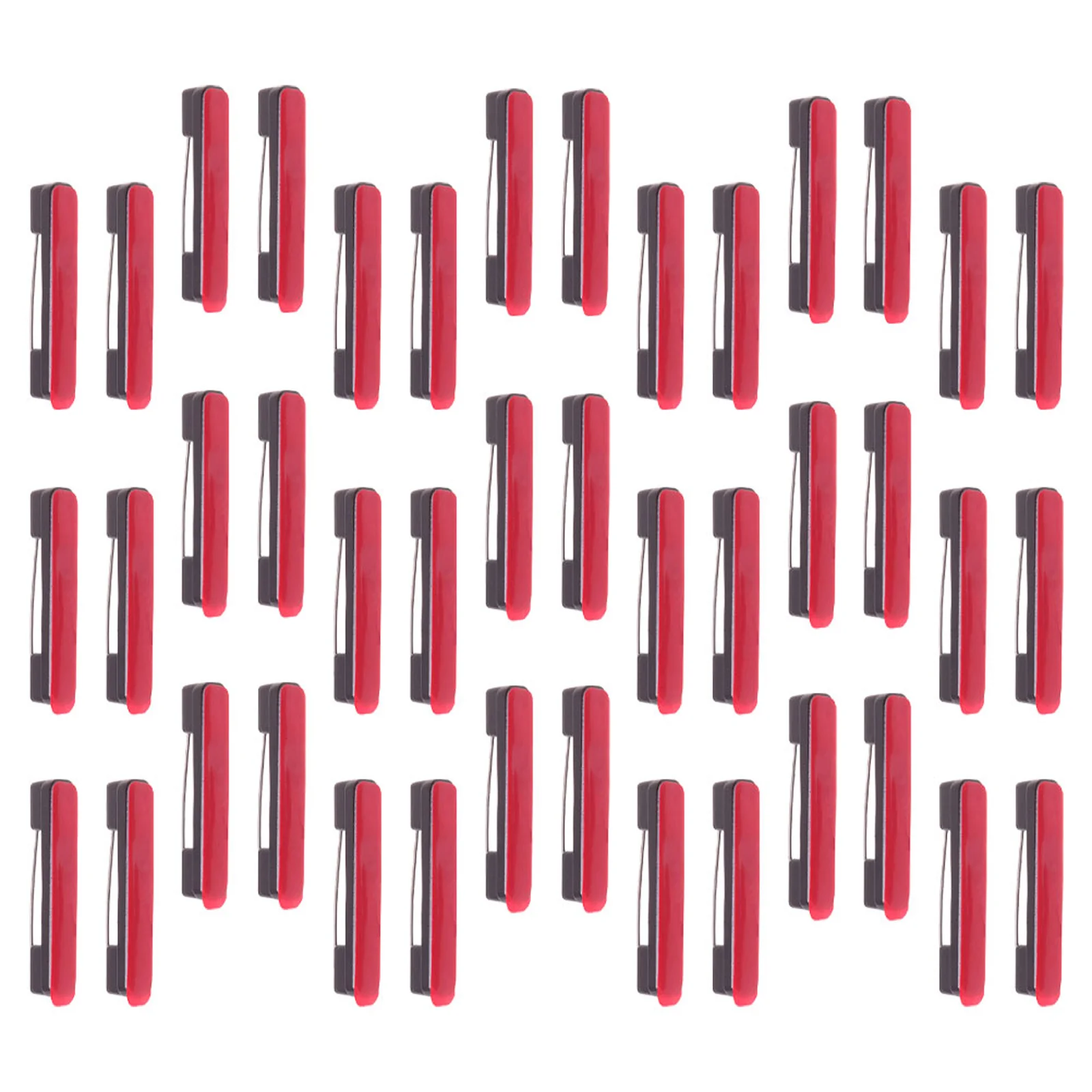 

60Pcs Safety Pin Plastic Self-Adhesive Bar Pin for Name Tag Badge Crafting DIY Ornament Mounting Nurse Office Worker Use