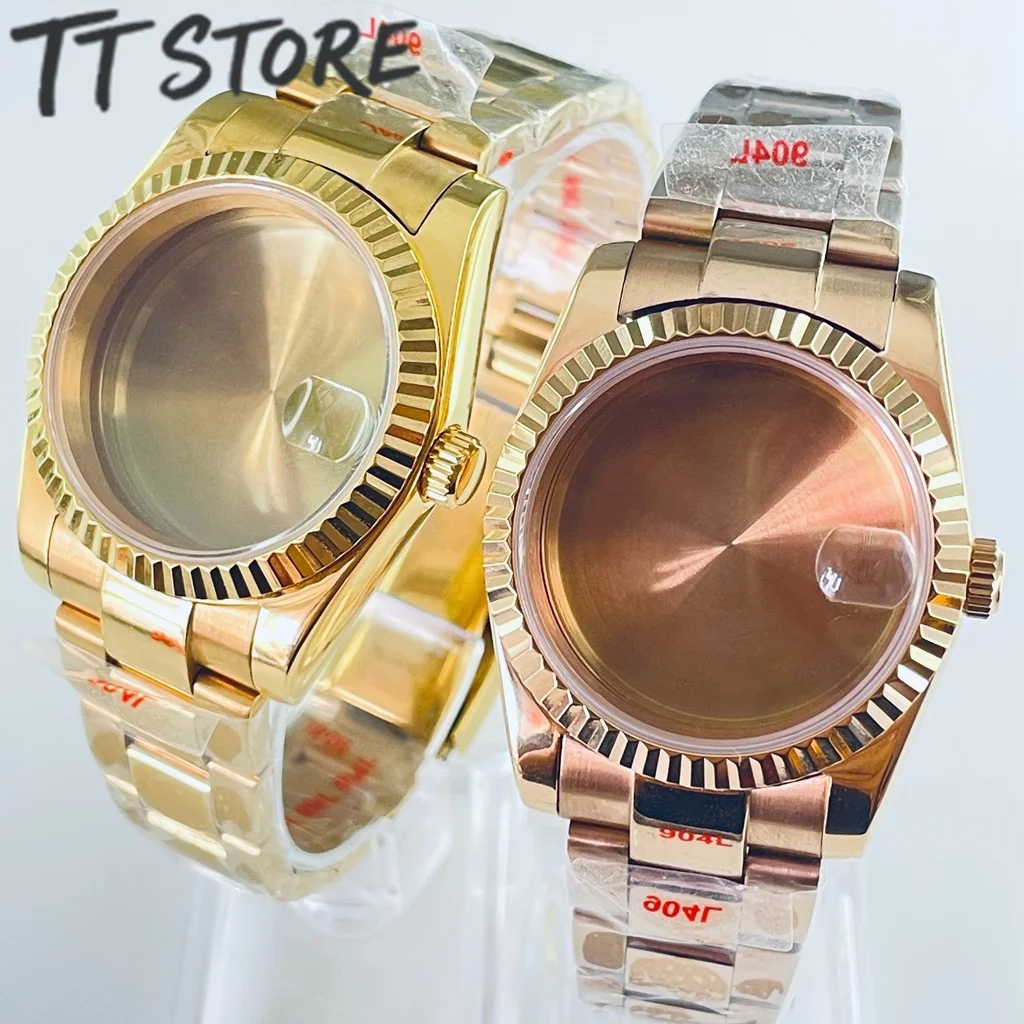 

Корпус для часов Gold Rose, топ 36 мм, 40 мм, водонепроницаемое сапфировое стекло для NH34 NH35 NH36 NH38 NH39 NH70 NH72 ETA2824 PT5000