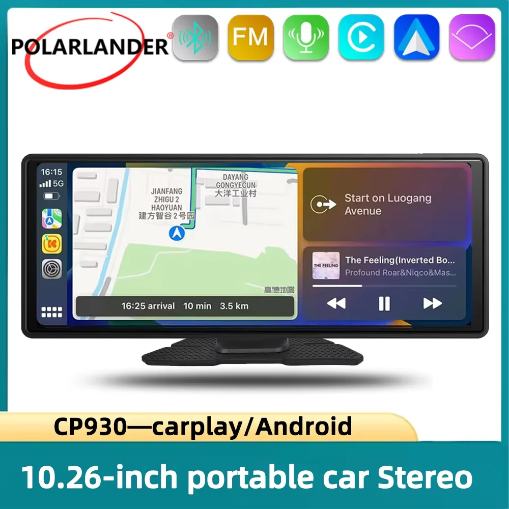 

10.26 Inch HD Touchscreen Backup Camera Support‌ Wireless CarPlay & Android Auto‌ ‌IPS HD Display‌ ‌Portable Car Stereo