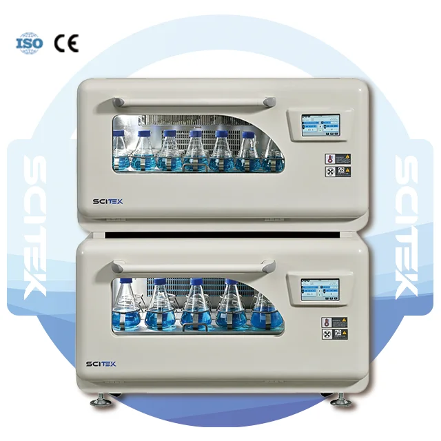 Inkubator CO2 Stackable Inkubator Laboratorium Jaket Udara Pemanas Langsung Enam Sisi