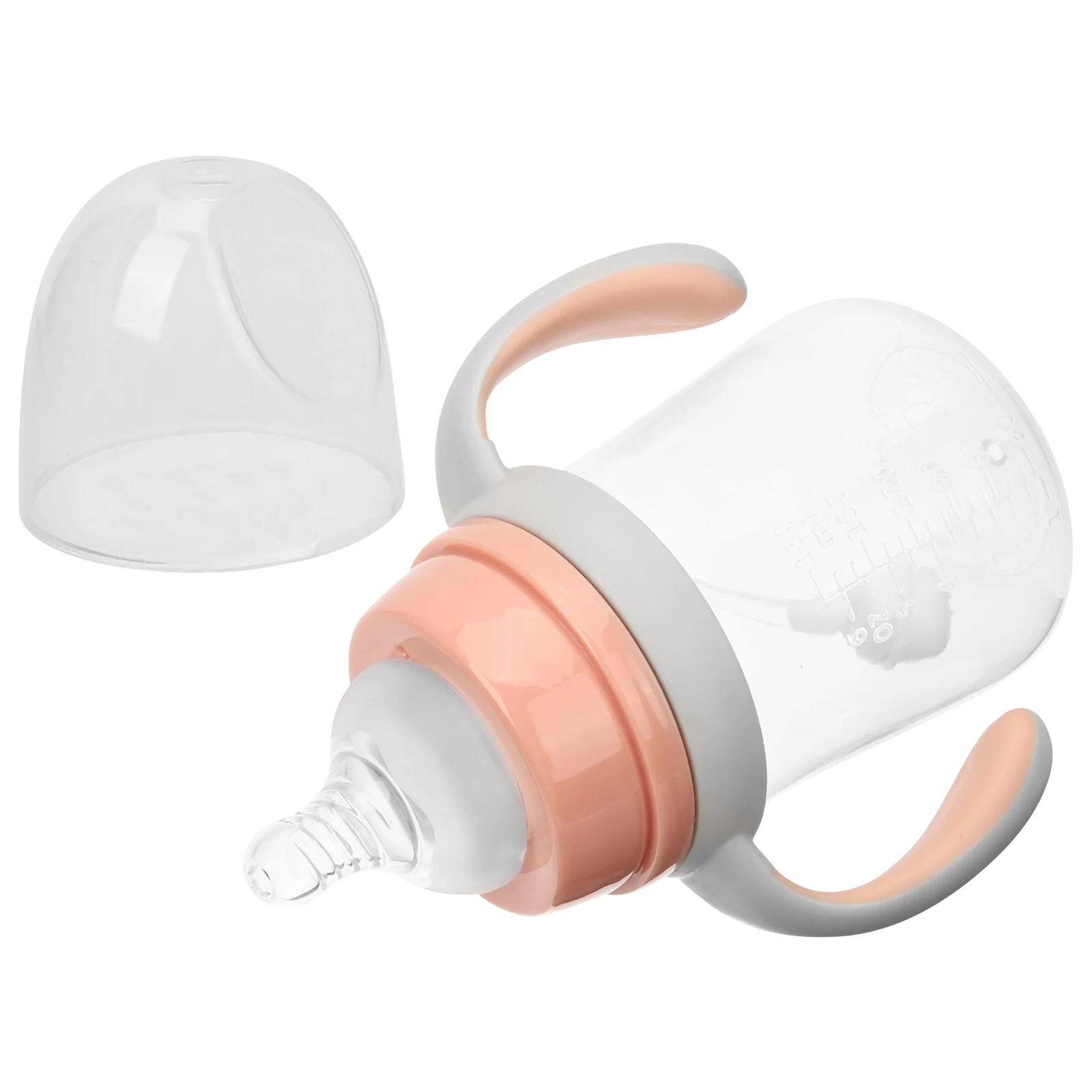 

Anti-fall Baby Bottle 180ml Flexible Straw Kids Feeding Cup Toddler Water Drinking Infants Learn Sipping Easy Clean Wide Neck
