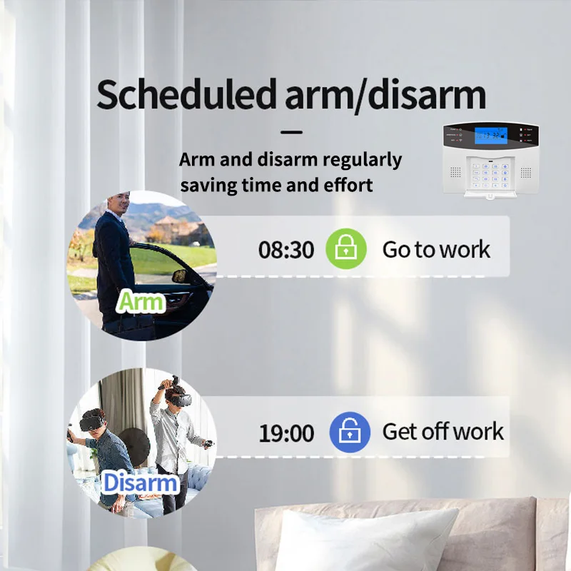 Gardlook t2b sistema de alarme para casa assaltante segurança wi fi 433mhz gsm alarme sem fio tuya casa inteligente controle app