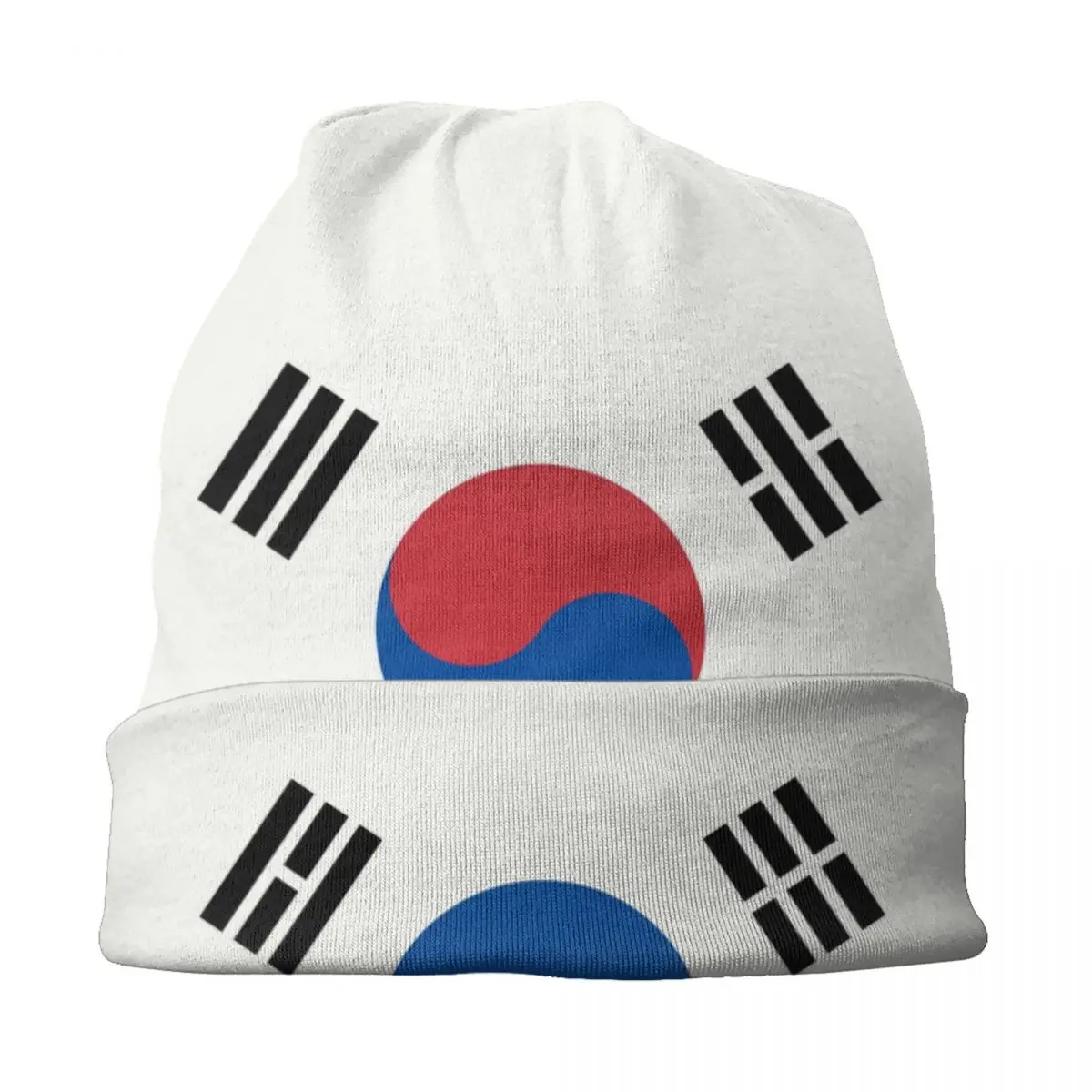 South Korea Flag Bonnet Hats Street Knitting Hat For Men Women Winter Warm Skullies Beanies Caps