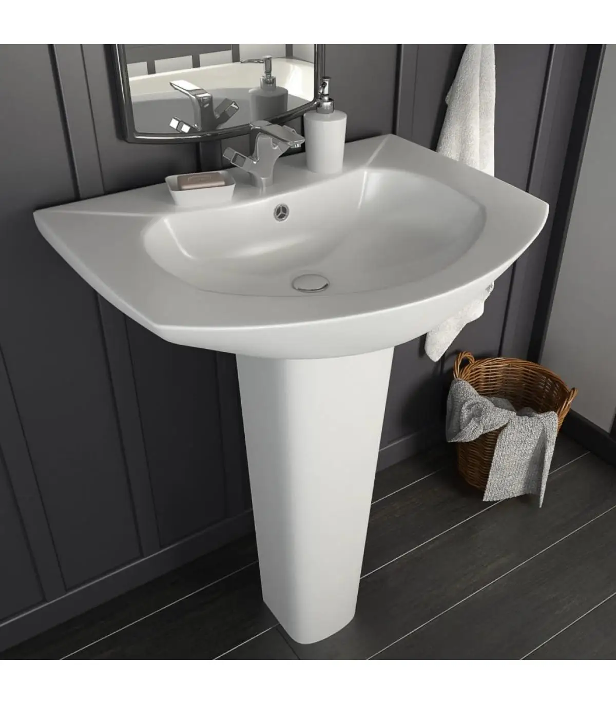 650x520x200mm White Ceramic Foot Basin Sinks