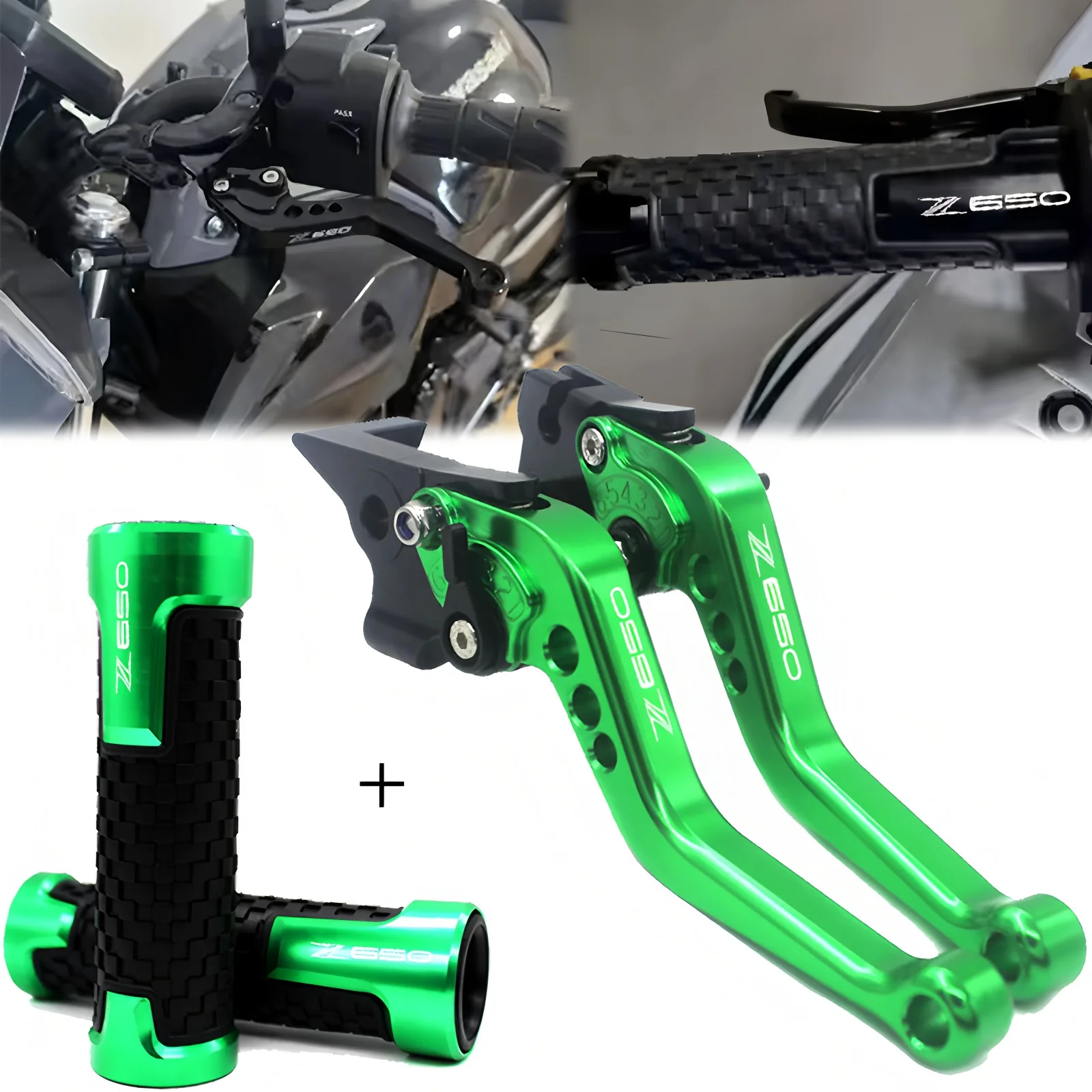 

Аксессуары для мотоциклов для Kawasaki Z650 Z-650 2017-2024 2025 Регулируемая тормозная ручка с ЧПУ, рычаги сцепления