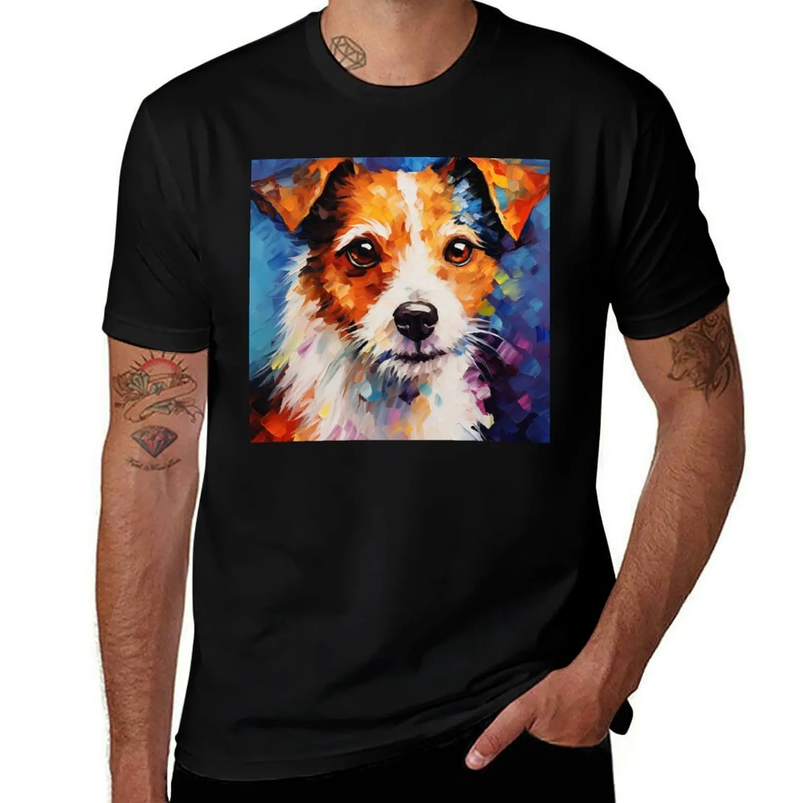 

The Russell Terrier Dynamo T-Shirt summer tops vintage clothes sublime tops clothing for men
