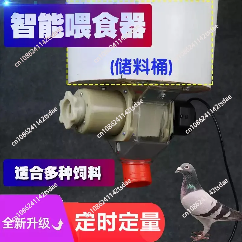 Automatic Chicken Feeder Pigeon Chicken Duck Carrier Pigeon Trough Intellegent Timing Automatic Chicken Feeder Pigeon Supplies