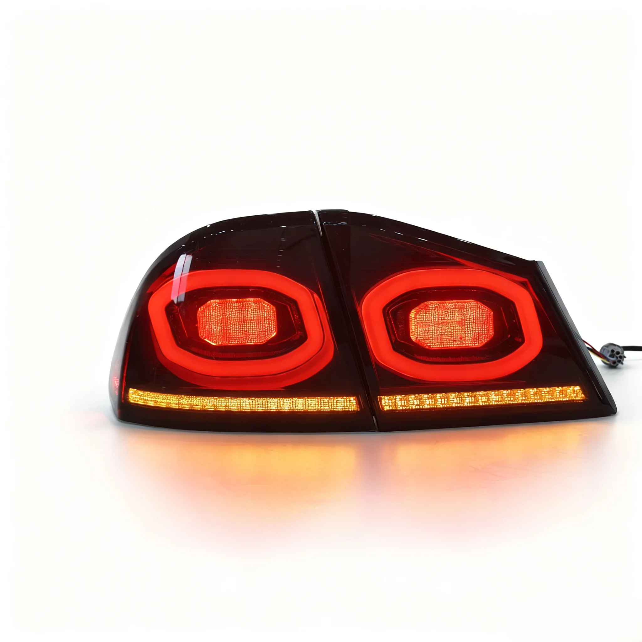 For F107 High Quality New ABS LED Auto Tail Lights Assembly With Red Yellow Signals Replacement Lamps for Honda Civic 2005-2012