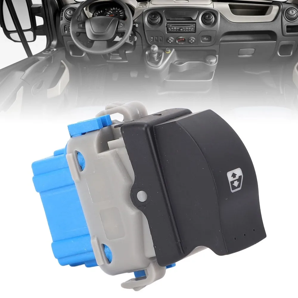 8200476809 interruptor de un solo botón para ventana eléctrica del lado del pasajero para Renault Master Duster Kangoo 2010-2017