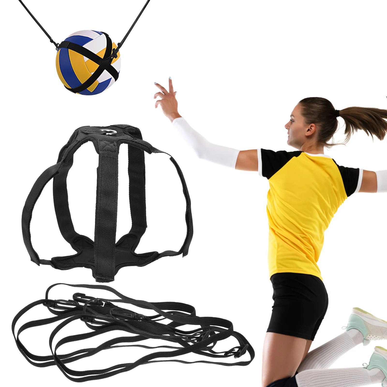 

1Set Volleyball Practice Equipment Professional Spike Training Strap Improves Vertical Jump Body Strength Suitable for All