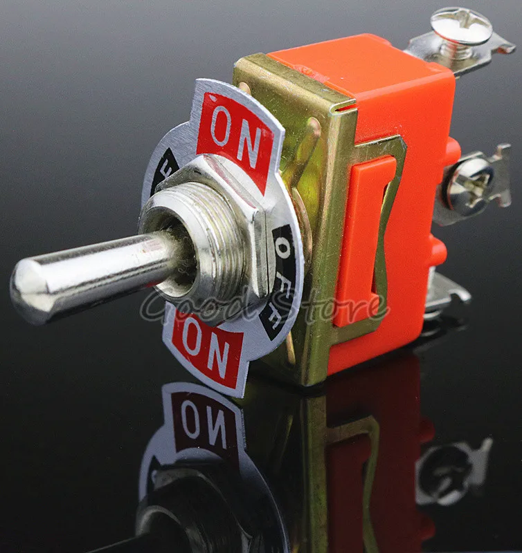 1PCS E-TEN1122  15A 250VAC 3PIN ON-OFF-ON Toggle switch Rocker switch The power switch micro switch orange
