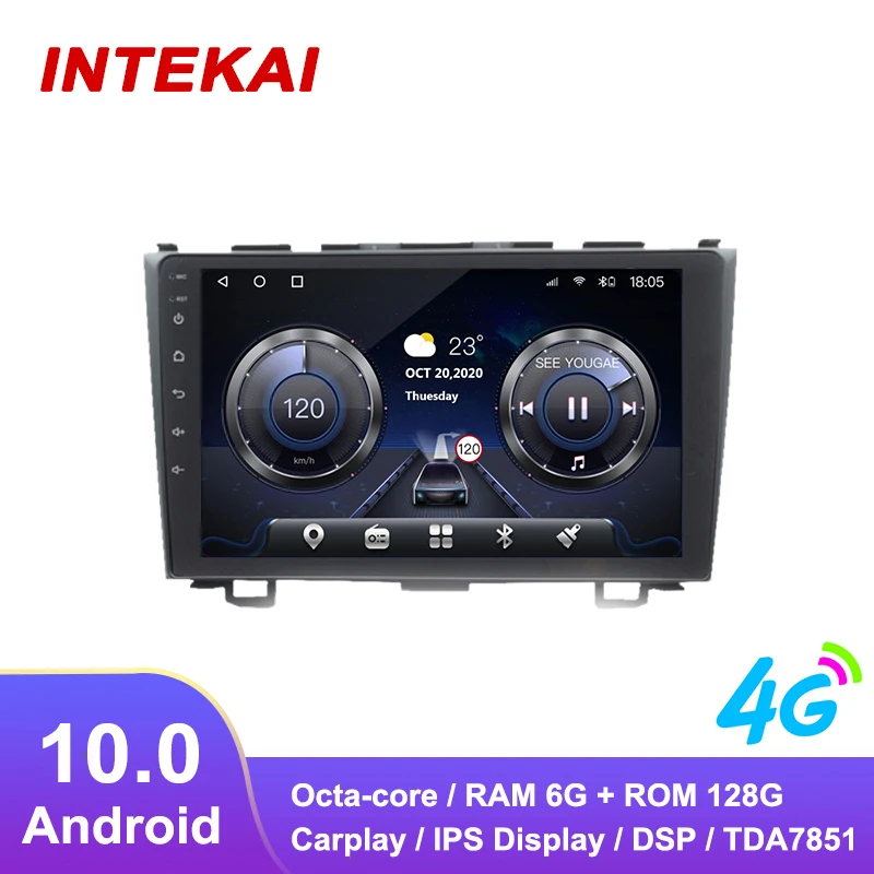 

9"Android 10.0 Car Radio GPS Navigation autoradio multimedia player for honda CRV CR-V 2007 2011 head unit stereo