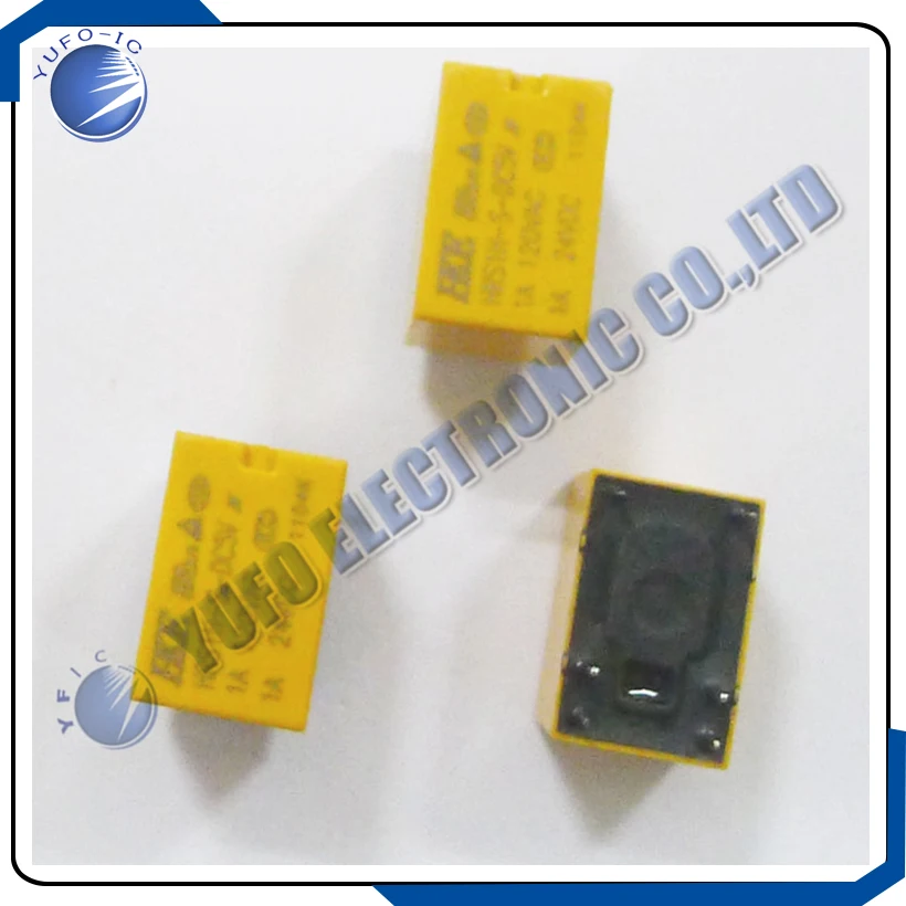Free Shipping One Lot 5Pcs Relay HKE HRS1H-S-DC5V 4100 Small Size Relay 5V DC Coil 6-pin DIY RoHS AK