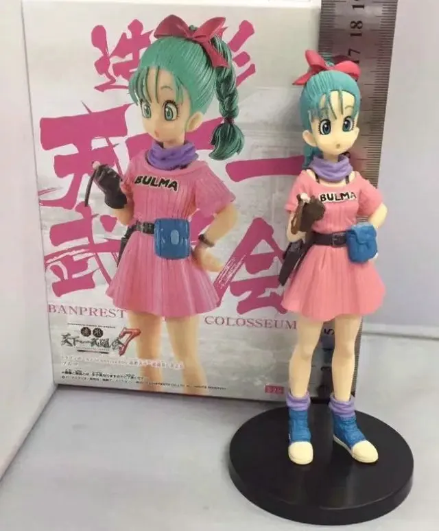 17CM en caja Dragon Ball Z figura Anime Bulma PVC figuras de juguete Brinquedos muñeca Goku Vegeta acción Sexy Anime juguetes DBZ regalo