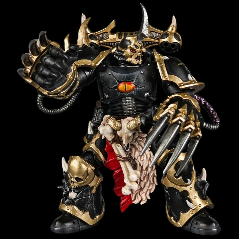 JOYTOY Warhammer 40k Chaos Space Marines Legión Negra elegido figura de acción militar articulada modelo Kit niño juguete regalo exquisito