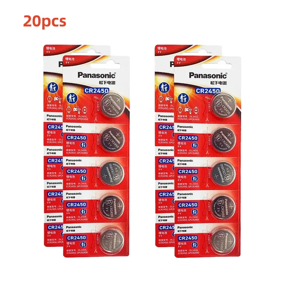 2-50 Stuks Originele Panasonic CR2450 Horloge Knop Batterij 5029LC ECR2450 BR2450 CR 2450 3V 600 Mah Lithium knoopcel Batterijen