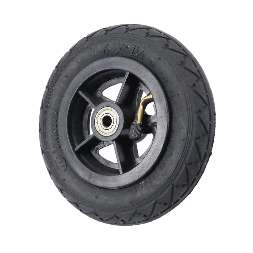 Motorcycle 6x1 1/4 Tyre 150MM Scooter Wheel with Plastic Hub Tube For Electric Wheel Scooter 6 Inch Pneumatic Tire