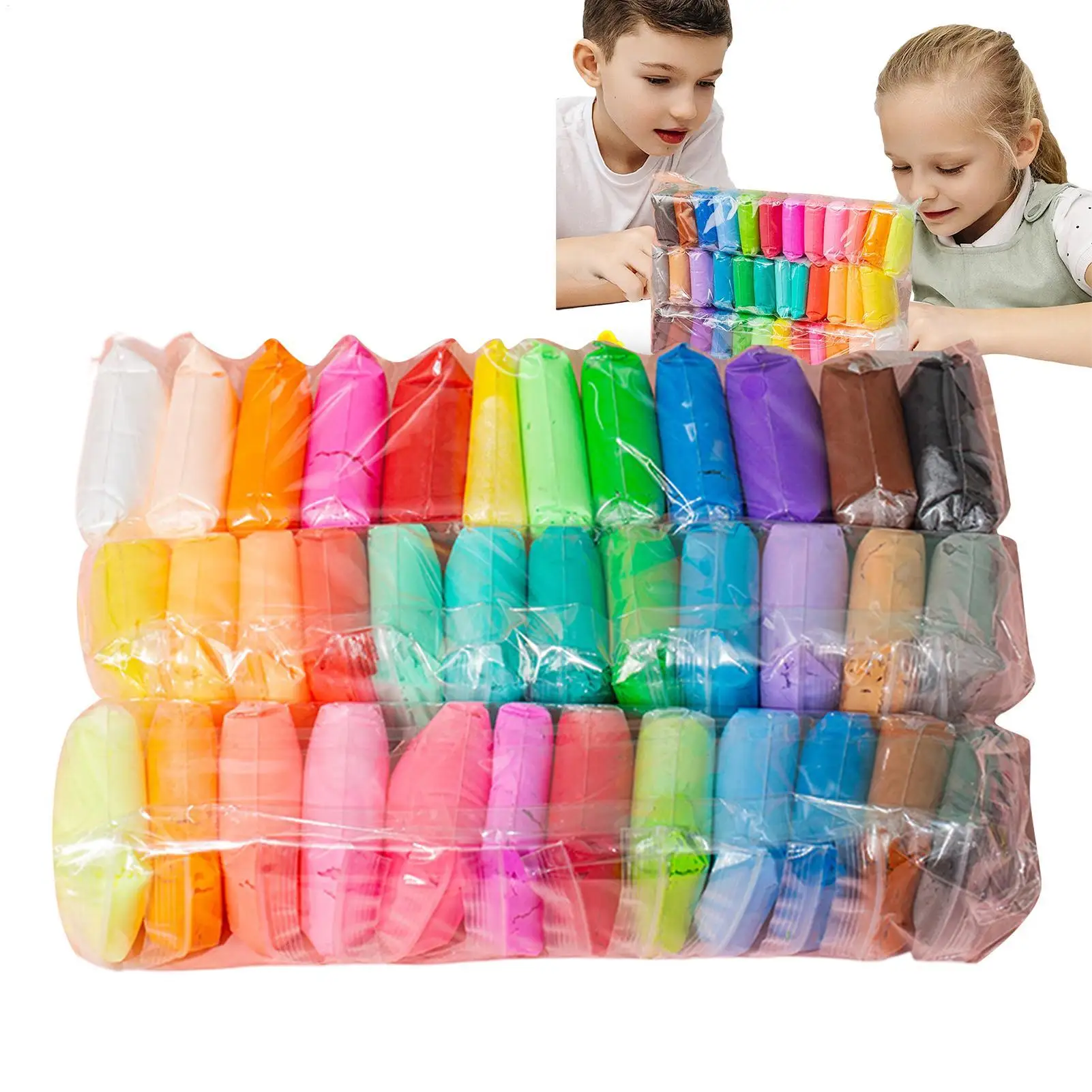 

Children Ultra Light Clay DIY Set muti Colors Super Soft Air Dry Modeling Clay for DIY Toys Kindergarten Child Fun Art Supplies
