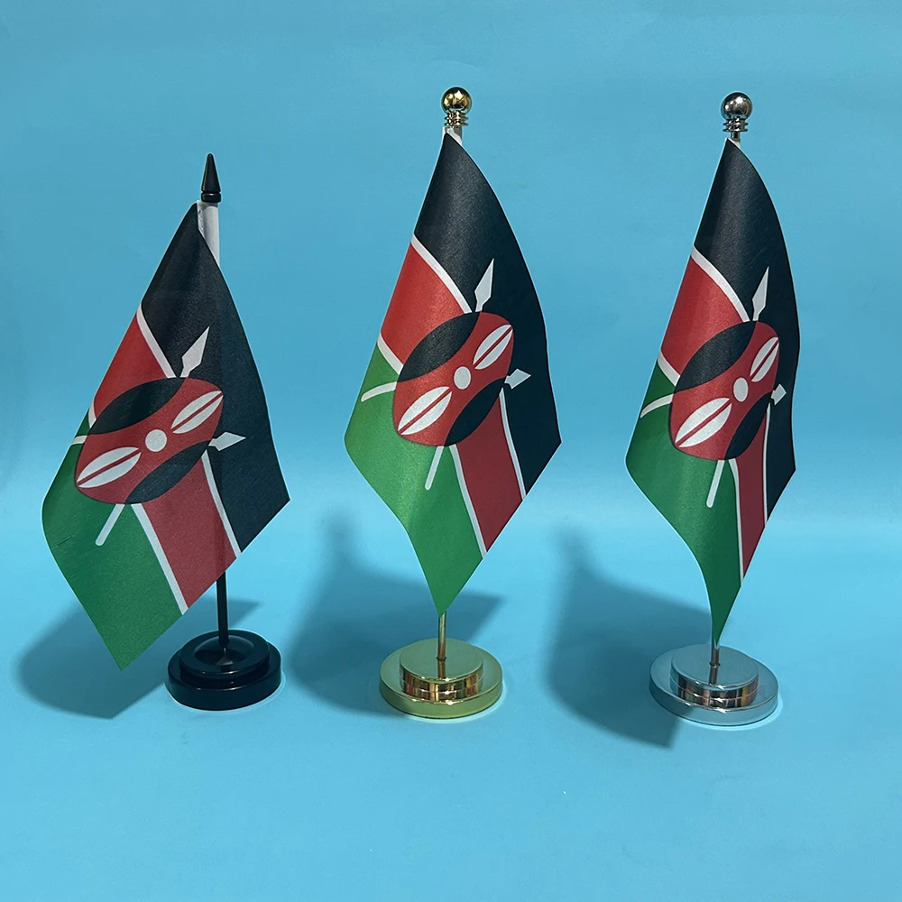 Bandera nacional de Kenia para escritorio en poliéster - imagen 2