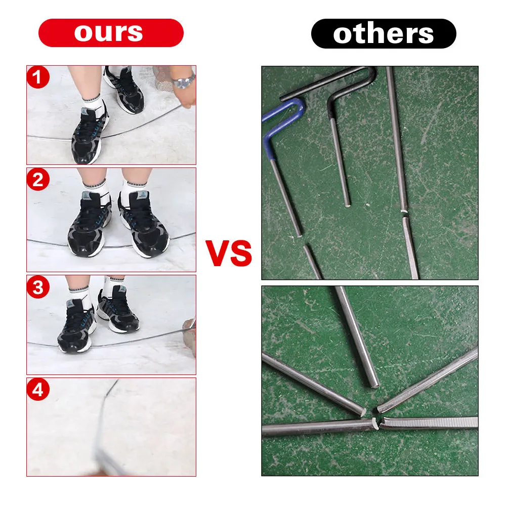 Super PDR Tools 13PCS/Set PDR Hook Rods Stainless Steel Crowbar PDR Professional Paintless Dent Repair Tool Auto Ferramentas