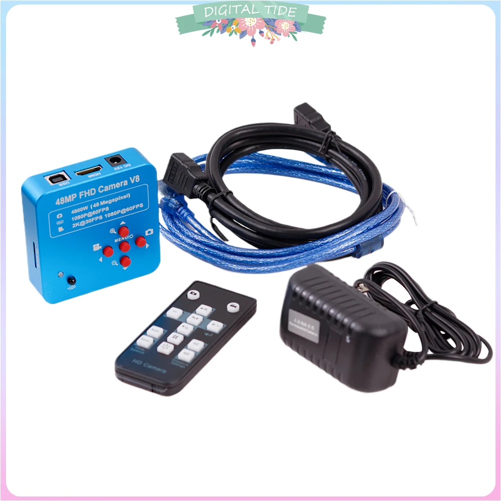 55MP 4K 2K HDMI USB Video Industrial Microscope Camera Phone Capacitor BGA CPU SMD Chip Soldering Repair Video Microscope Camera