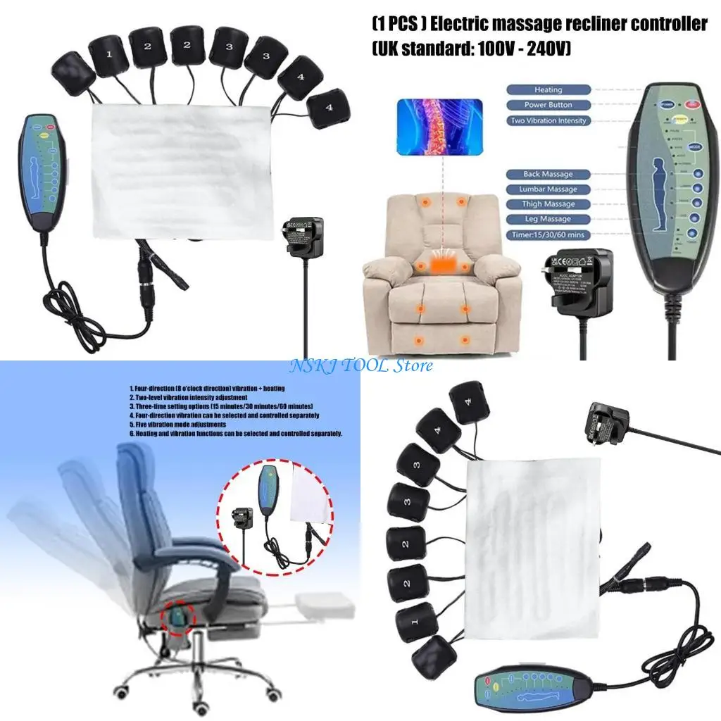 L8RC Vibrations Motor Set 100-240V Massagers Movement Motor Multifunctional Mattress Massagers With Control Easy to Use
