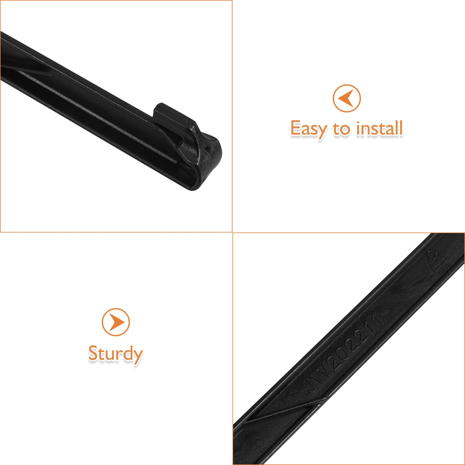 50 قطعة من المراسي الأرضية البلاستيكية بطول 19 سم مثالية لتأمين الخيام والأقمشة الخارجية أوتاد القماش القنب سهلة الحمل