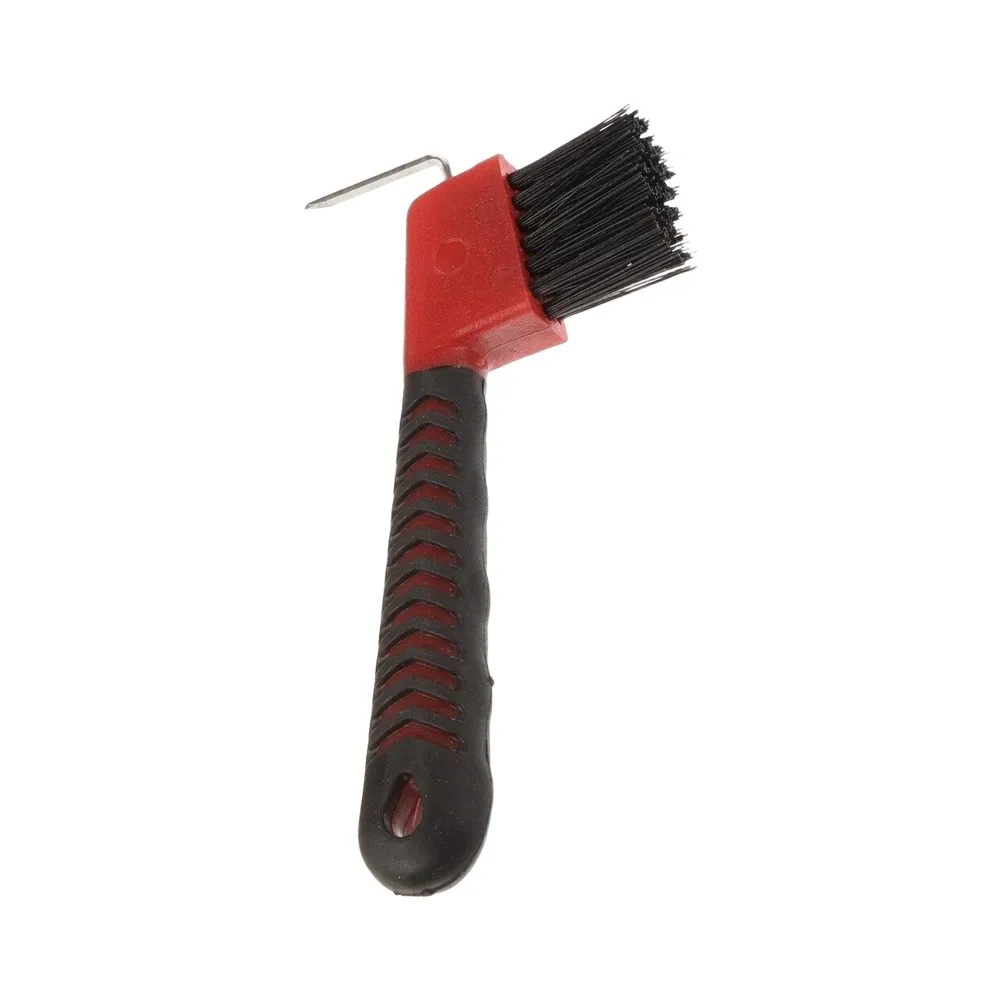 For Gentle Grooming Horseshoe Cleaning Brush Soft Rubber Handle Sturdy Construction Efficient Cleaning Performance