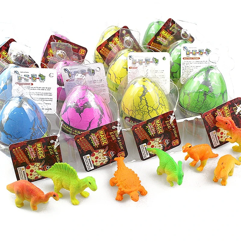 Uova di dinosauro Dino Egg Toys Grow in Water Hatch Egg Crack Science Kits novità Toy Gifts 4.5*6cm Dino Egg con colori assortiti