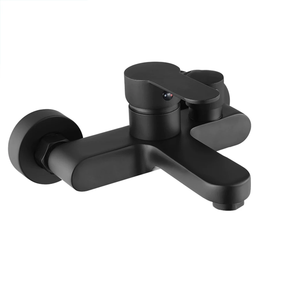 Bathroom Shower Set Bath Mixer Bathroom Upgrade Includes Installation Accessories Side Opening Design Soothing Water Spray