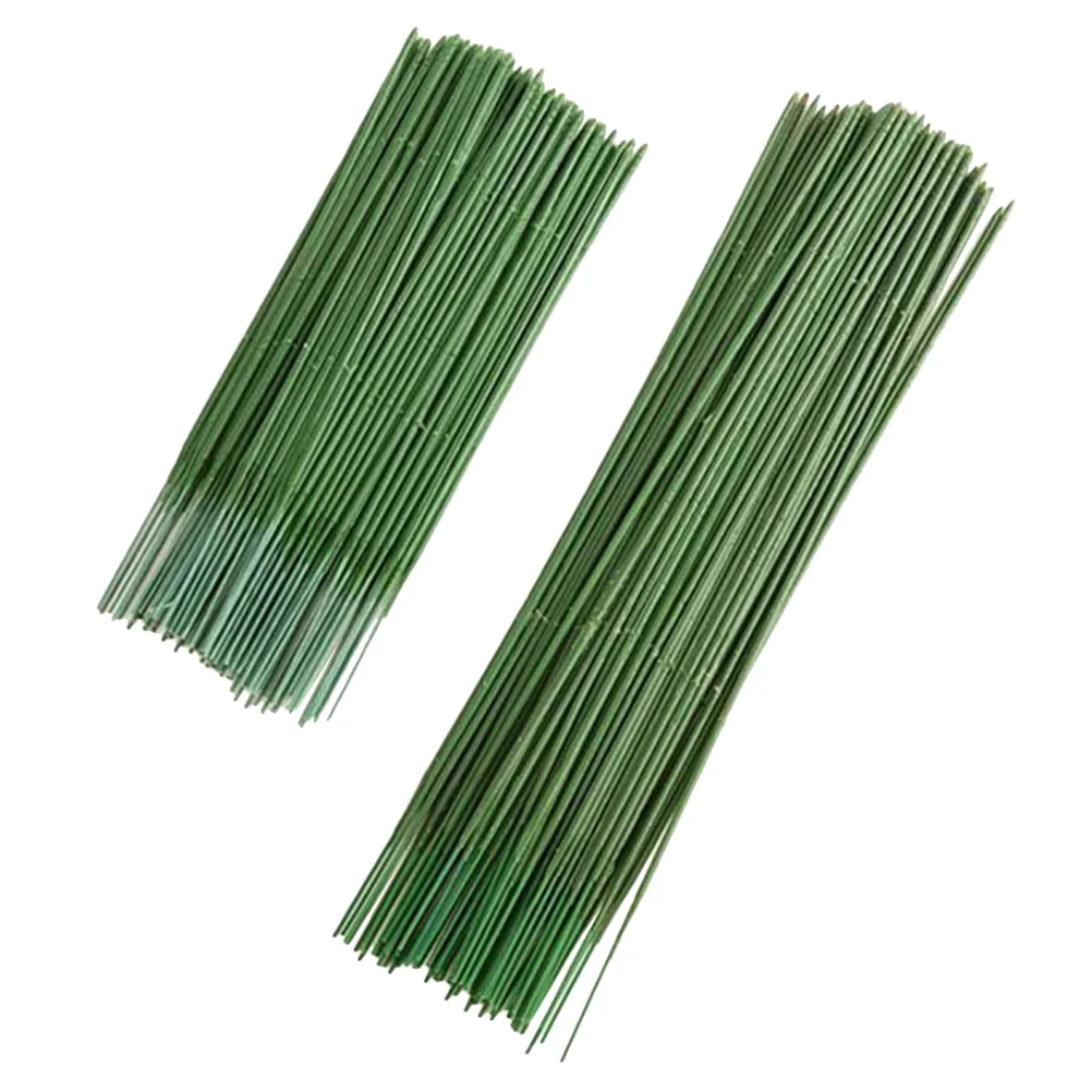 

100 Pcs Artificial Flower Rod Stem Support Bouquet Plastic Kit Faux Flowers for Party Fake Floral DIY
