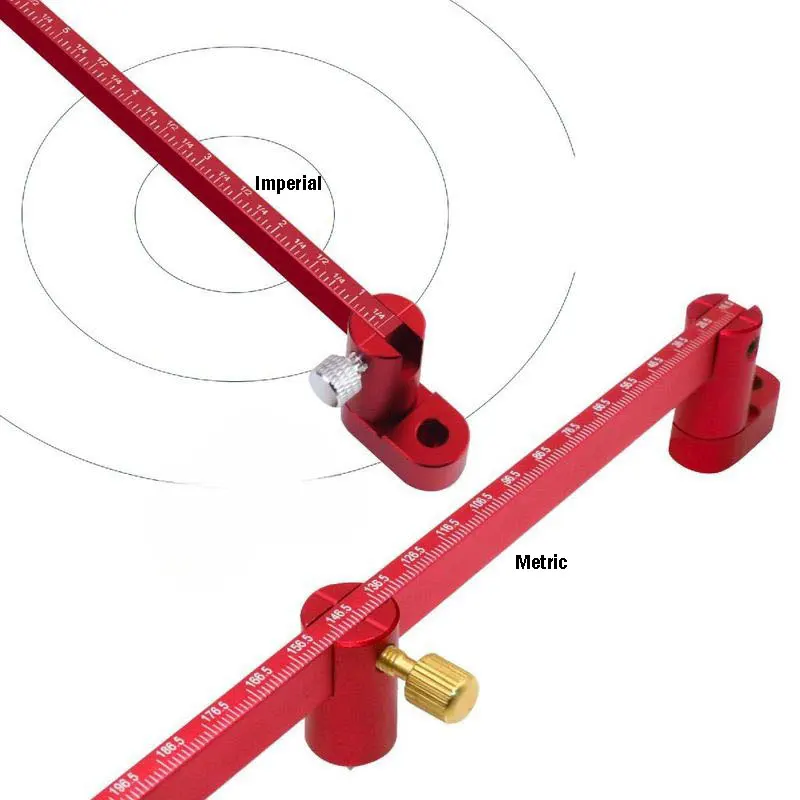 hit productWoodworking Scriber Drawing Circle Ruler 360 Degree Drawing Arc Woodworking Tools