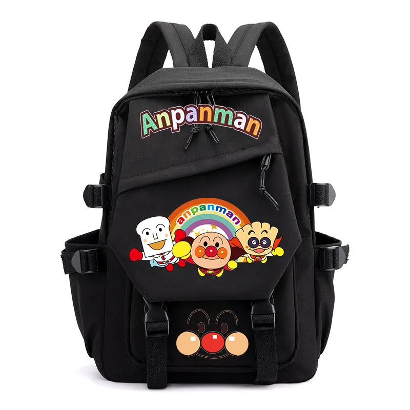 New Cute Anpanman School Bag Children's Backpack Men's and Women's Backpack Children's Best Gift Zipper Shoulders Accessories