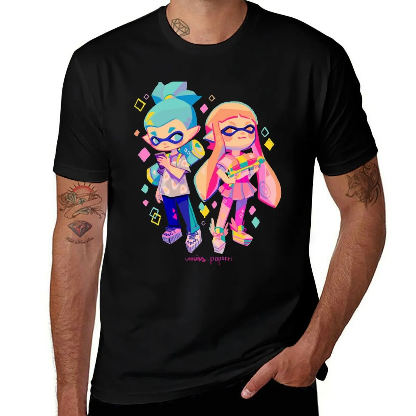 Inklings T-Shirt Basic Simple Casual Short Sleeve Tee T-Shirt