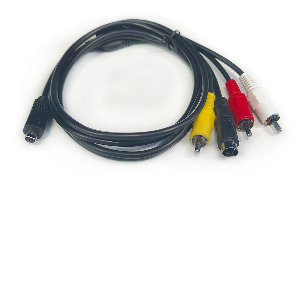 1 قطعة كابل AV لسوني Handycam كاميرا فيديو كاميرا رقمية VMC-15FS A/V سلك توصيل للكابل 10-Pin DVI DV موصل إلى 3 RCA S-Video