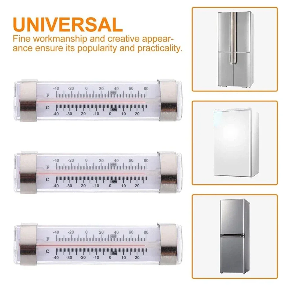 Effective Fridge Refrigerator Freezer Thermometer Accurate Temperature Measurement Easy to Read Display Compact Size
